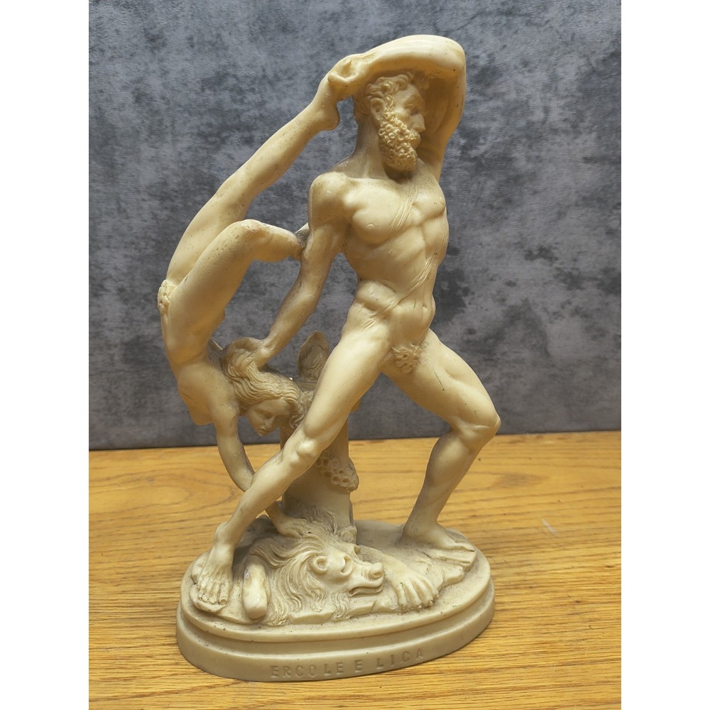 Sculpture By G. RUGGERI ERCOLE E LICA Alabaster Hercules
